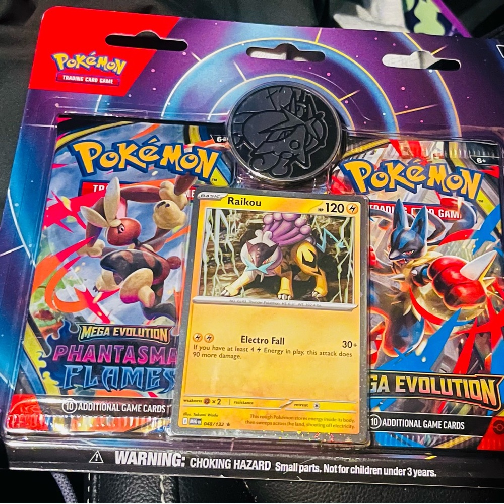 Pokémon TCG Mega Evolution Phantasm Flames & Raikou Promo Pack - Yellow